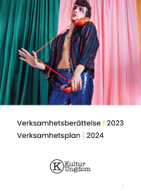 Omslag till verksamhetsberättelsen och verksamhetsplanen 2023–2024.