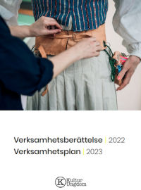 Omslag till verksamhetsberättelsen och verksamhetsplanen 2022–2023.